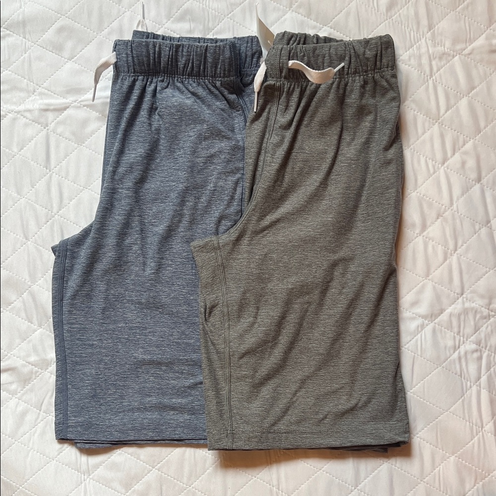 Hanna Andersson Blue and Gray( NWT ) Soft Knit Shorts Set